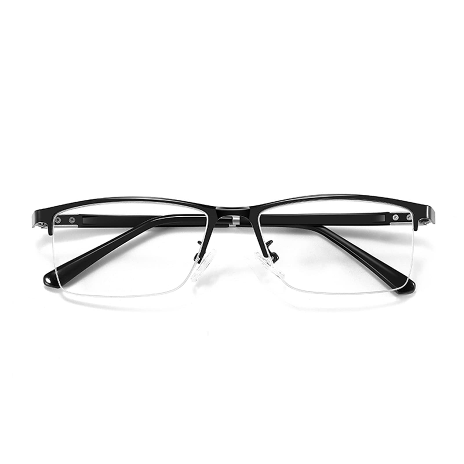 Anti Blue Light Okulary do Czytania, Półokulary Okulary dla Mężczyzn i Kobiet, Soczewki ZmieniająCe Kolor (Color : Noir, Size : 3.0)