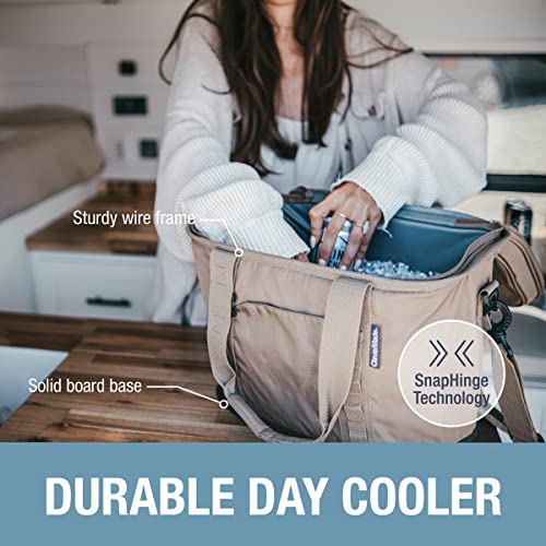 image for CleverMade Collapsible Insulated Cooler Bag – 30 Can Leakproof Soft 