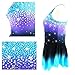 Kmeruoys Figure Skating Clothing Ice Roller Skating Dresses Customizable Costumes for Women and Girls (Color : Blue, Size : 150CM)
