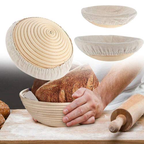 Openuye Cesto para Pão de Ratã