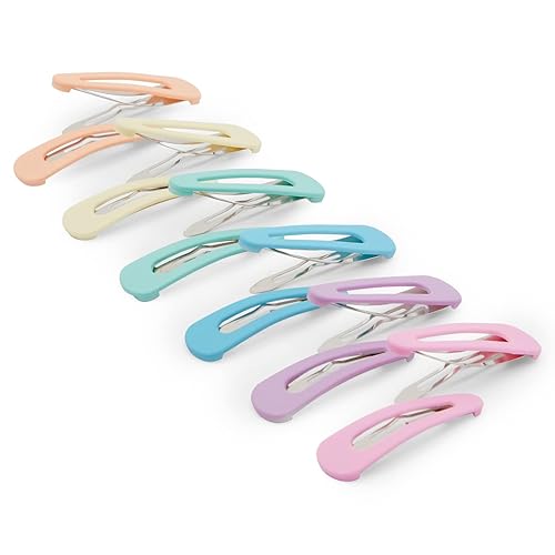 Miniatura 3 de Glamlily Pinzas grandes para el cabello para mujeres y niñas, 6 colores pastel (2.4 pulgadas, paquete de 12)