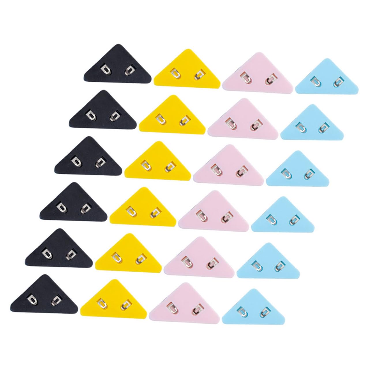 DOITOOL 50pcs Triangular Corner Paper Holder Plastic Triangle Book Page Saver Clips Stylish Nordic Design for Organizing and Neatly Keeping Book Pages for Office and Study Use