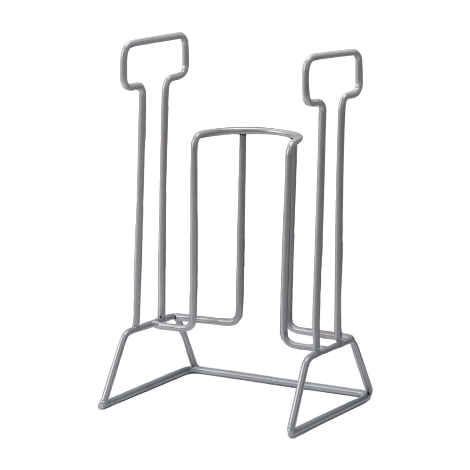 Ayuda para Calcetines Dispositivo Asistencial para Mayores Herramienta para Ponerse Medias Bastón Ergonómico de Hierro Adecuado para Uso, Gris Claro
