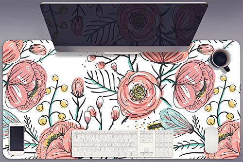 Sous-main bureau vinyle 90x45cm maki imperméable et antidérapant