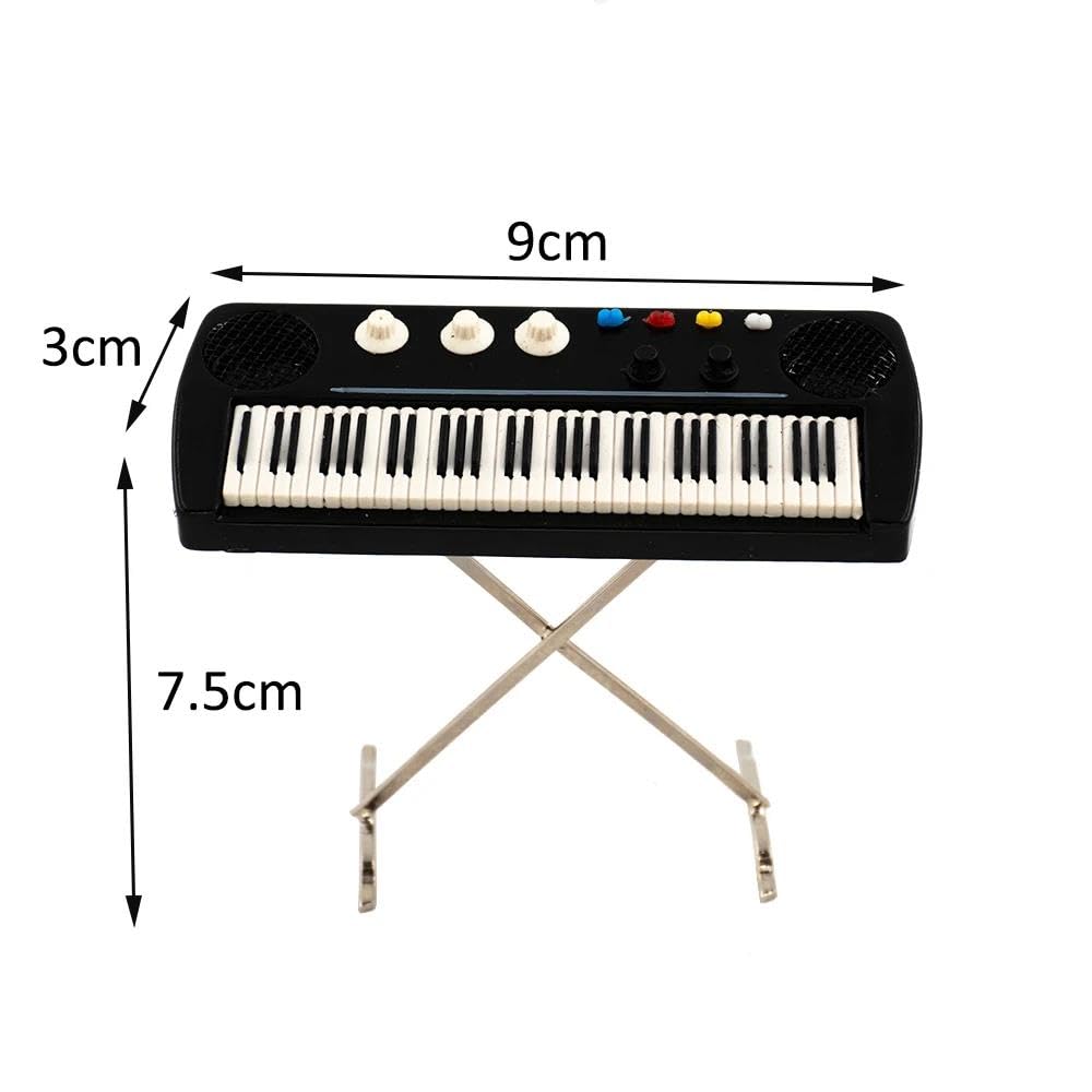 Miniaturowy elektroniczny model organów mini akcesoria do instrumentów muzycznych dekoracja model instrumentów muzycznych