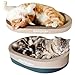 3PSC Cat Scratcher Cardboard, Oval Cat Scratch Pad Bowl Nest for Indoor Cats, Round Cat Scratching Board Corrugated Lounge Cat Bed, Furniture Protector for Couch