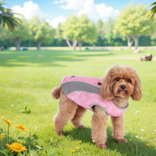 Hundemantel für kaltes Wetter und Hundeweste für den Sommer Multifunktionale Hundejacke mit reflektierenden Streifen, winddichter und Warmer Hundemantel im Winter, kühlende Weste für Hunde im Sommer