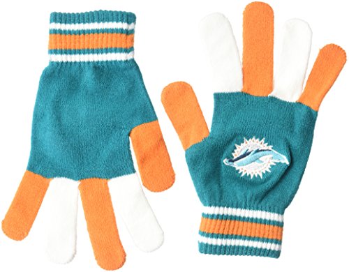 Miami Dolphins Multi Color Team Knit Glove