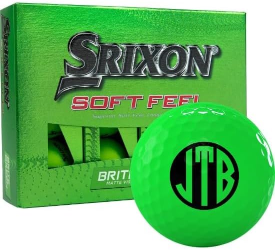 Srixon Soft Feel 13 Green Monogrammed Golf Balls