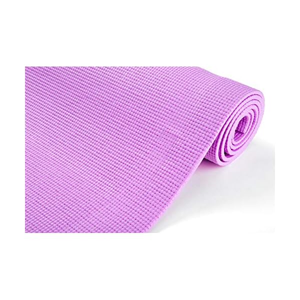 Mind Reader YOGAPVC-PUR All Purpose Extra Thick Yoga Fitness & Exercise Mats with Carrying Strap, High Density Anti-Tear - Image 2