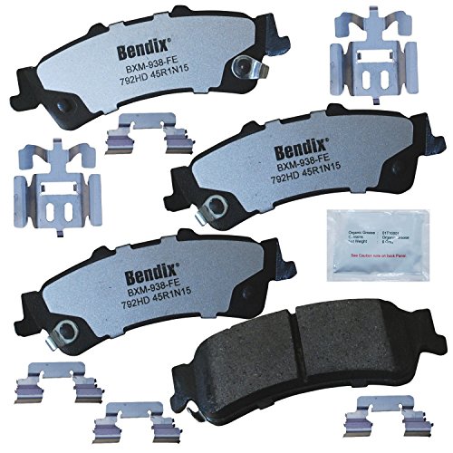 Image of Bendix Fleet Metlok MKD792HDFM Semi-Metallic Rear Brake Pads for Select Models Cadillac DeVille, DTS, Chevrolet Astro, Silverado 1500, 1500 Classic, Suburban Tahoe, GMC Safari, Sierra Yukon, Yukon XL