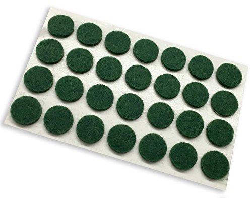 Image of Shepherd Hardware 9421 3 /8-Inch Self-Adhesive Felt Furniture Pads, 28-Count, Green