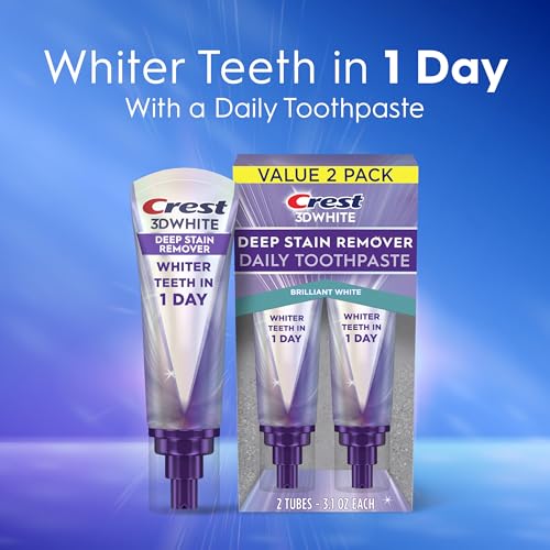Crest 3DWhite Brilliance Deep Stain Remover Brilliant White Toothpaste - 3.1oz/2pk - Image 3
