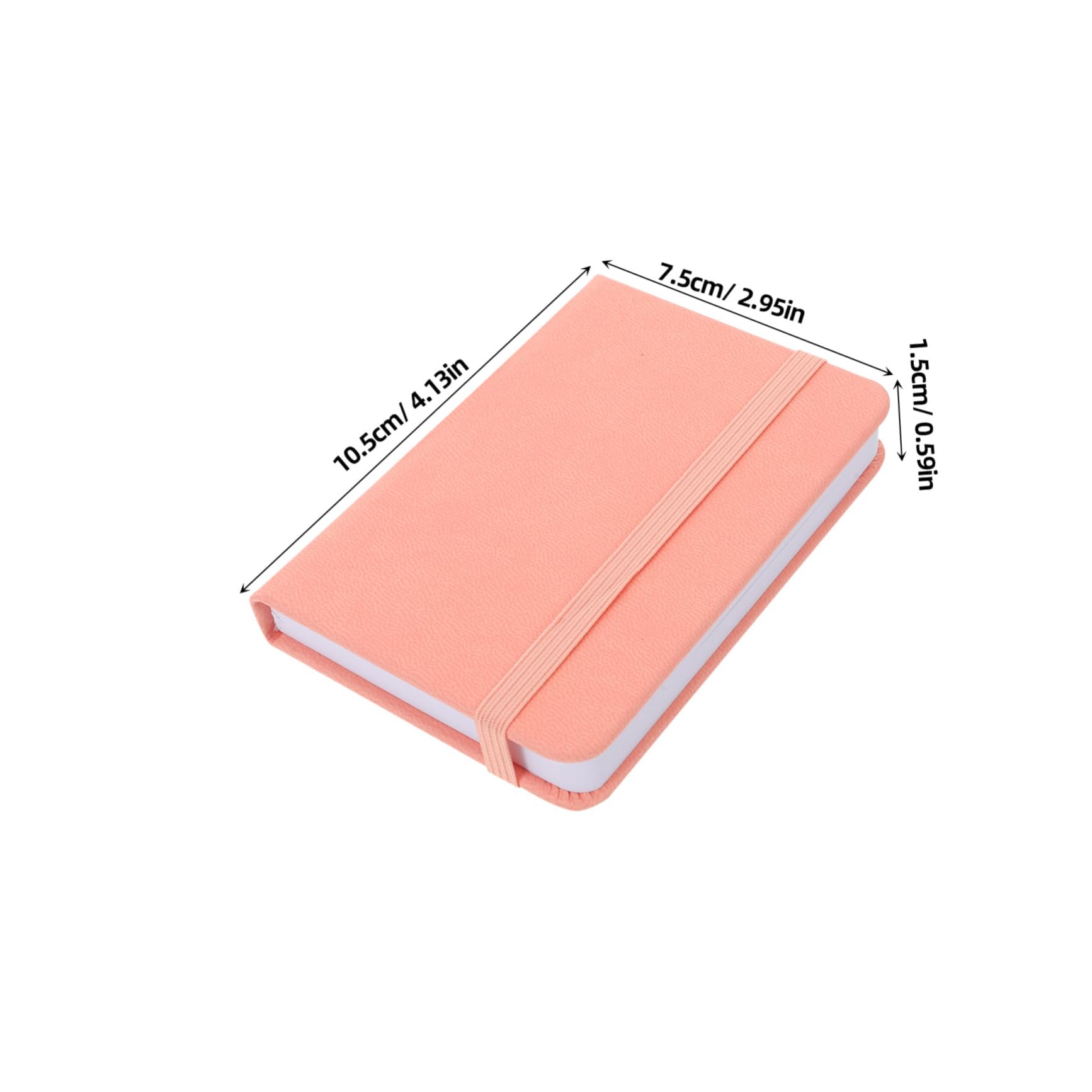 Carnets de Poche A7 10 Pièces en Pu Marron, Mini Bloc-notes