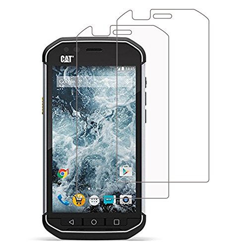 Gzerma [Pack of 2] for Cat S40 Screen Protector, Ultra-Thin [Explosion-Proof] [Scratch Resist] [Bubble Free] [Easy Install] Protective Film for Caterpillar CatS40 Smartphone