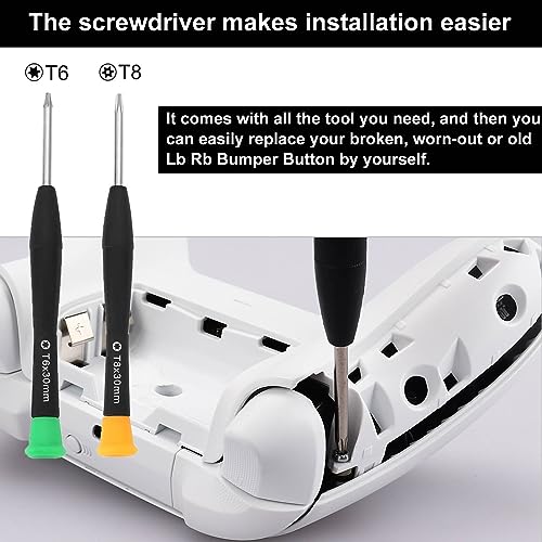 Image of Lb Rb Bumper Button Replacement for Xbox Series X S Controller, Shoulder Trigger Buttons Top Middle Bracket Replacement Parts for Xbox Series X S Controller
