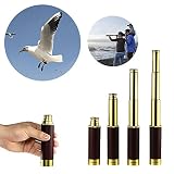 Con una vista de aumento de 30x, este telescopio monocular viene en una carcasa de goma resistente. 