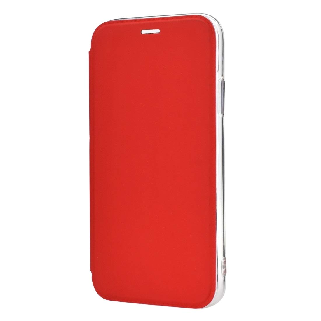 Étui antichoc iPhone 11 Pro Max en PU rouge protégeant l'écran avec miroir