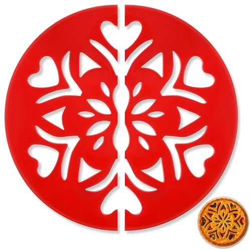 2 Pack Heart & Semi-Circle Pie Cutter