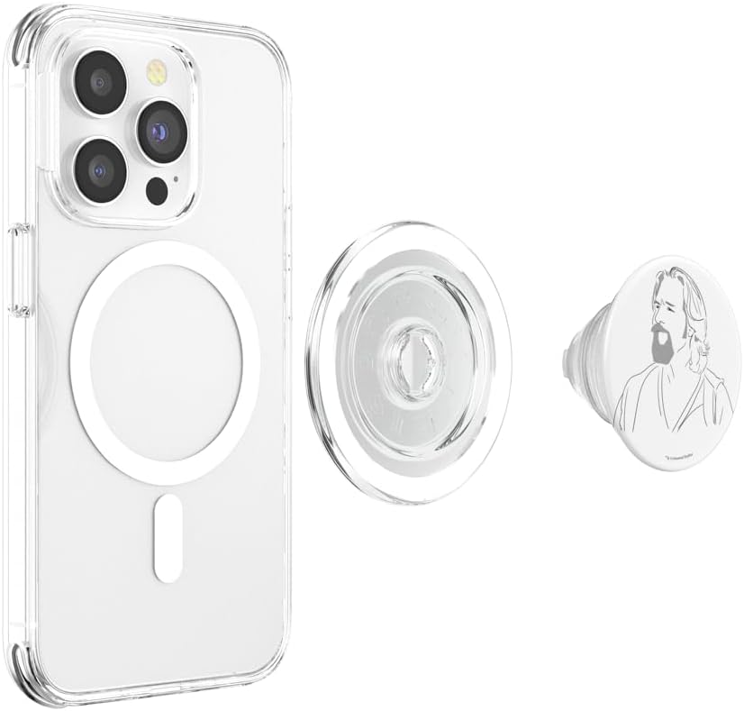 The Big Lebowski The Dude Outline Sketch Portrait PopSockets MagSafe PopGrip for iPhone