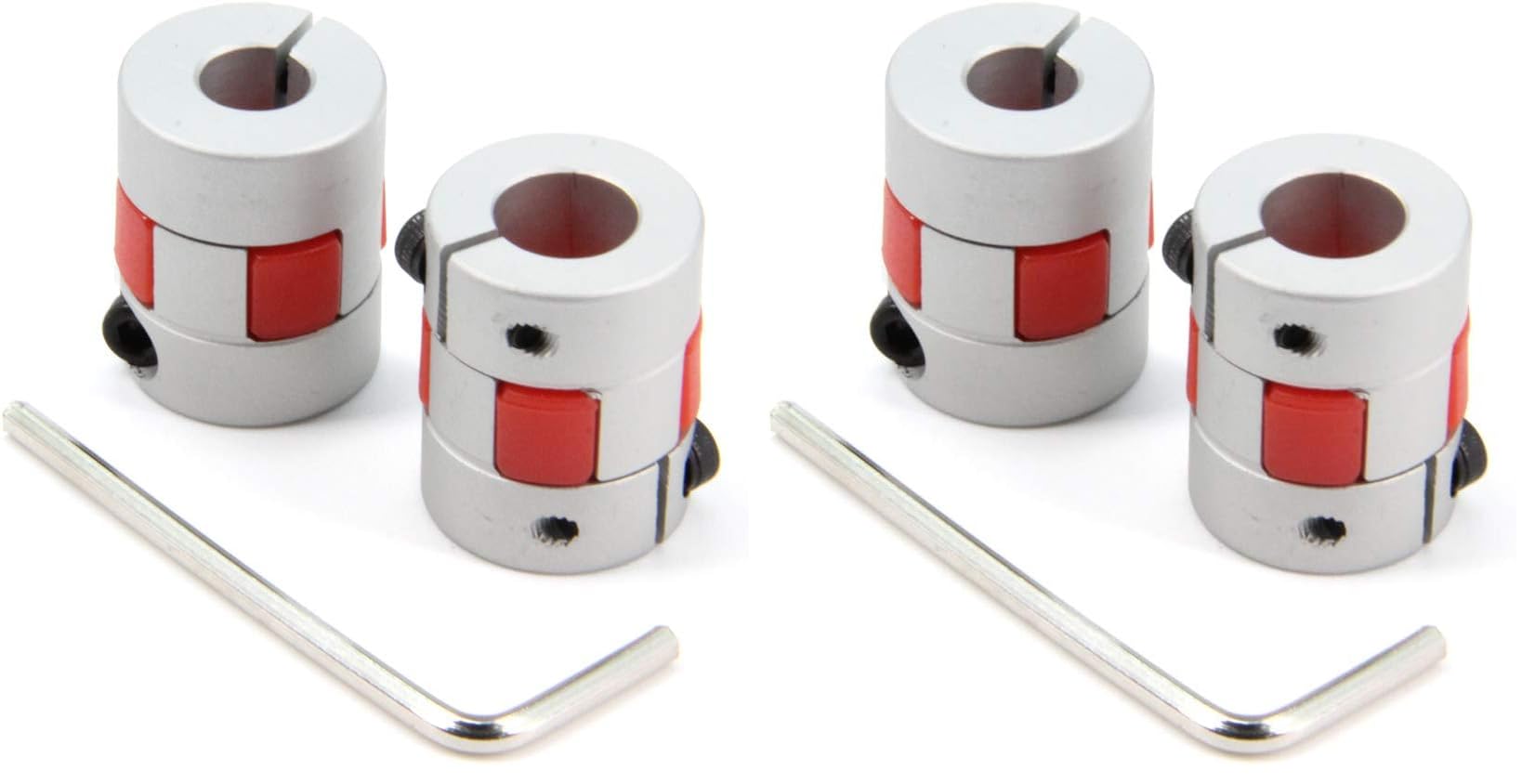 Flexible Shaft Couplings - 8mm Plum Connectors for CNC & 3D Printers -14