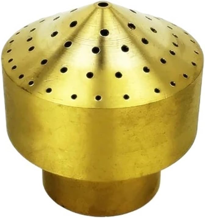 Fountain Nozzle 1/2" 3/4" 1" Brass Stainless Steel Fireworks Fountain Nozzle Sprinkler Spray Head Pond Pool Jet Nozzles(2 (Brass))