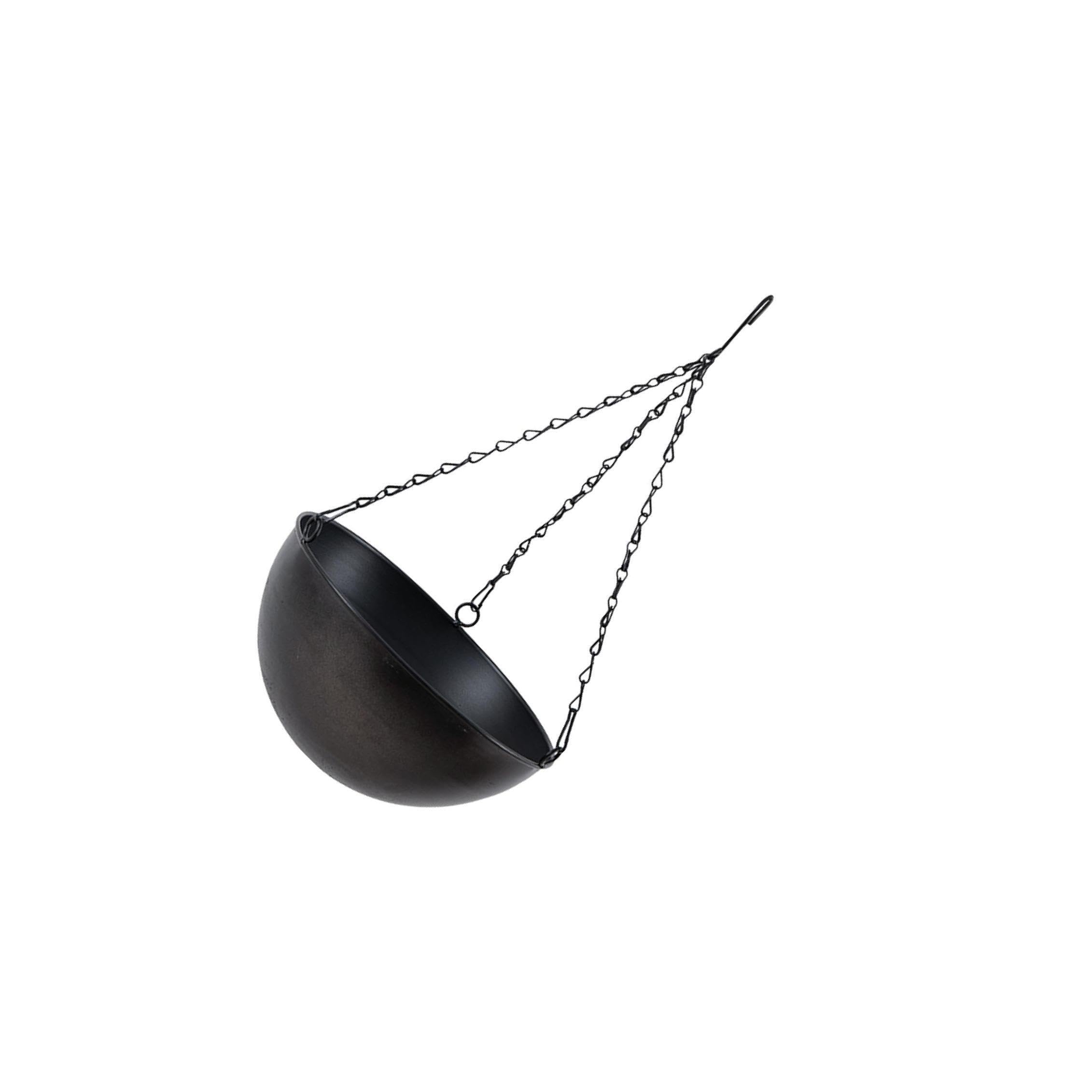 mophrati Hanging Iron Flower Pot Stylish Wall Hanging Flower Basket For