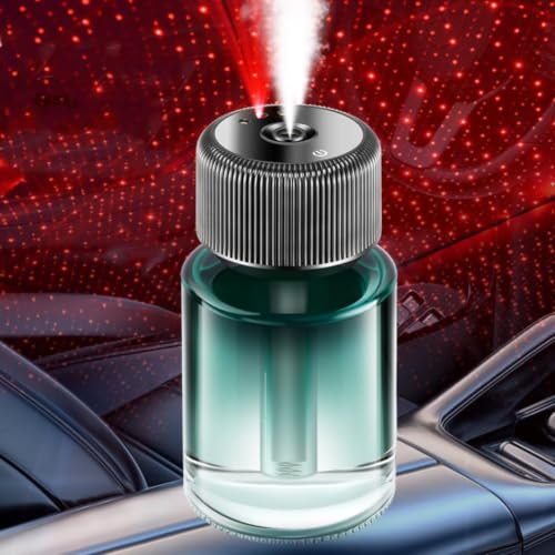 Image of STARQ Smart Car Aroma Diffuser Rechargeable Air Freshener Mist Dispenser with Auto On /Off, 3 Speed Modes & Stylish Interior Decor (Cosmo)