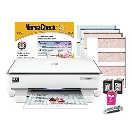 VersaCheck 6055 MX MICR Check Printer and VersaCheck Gold Bundle, White