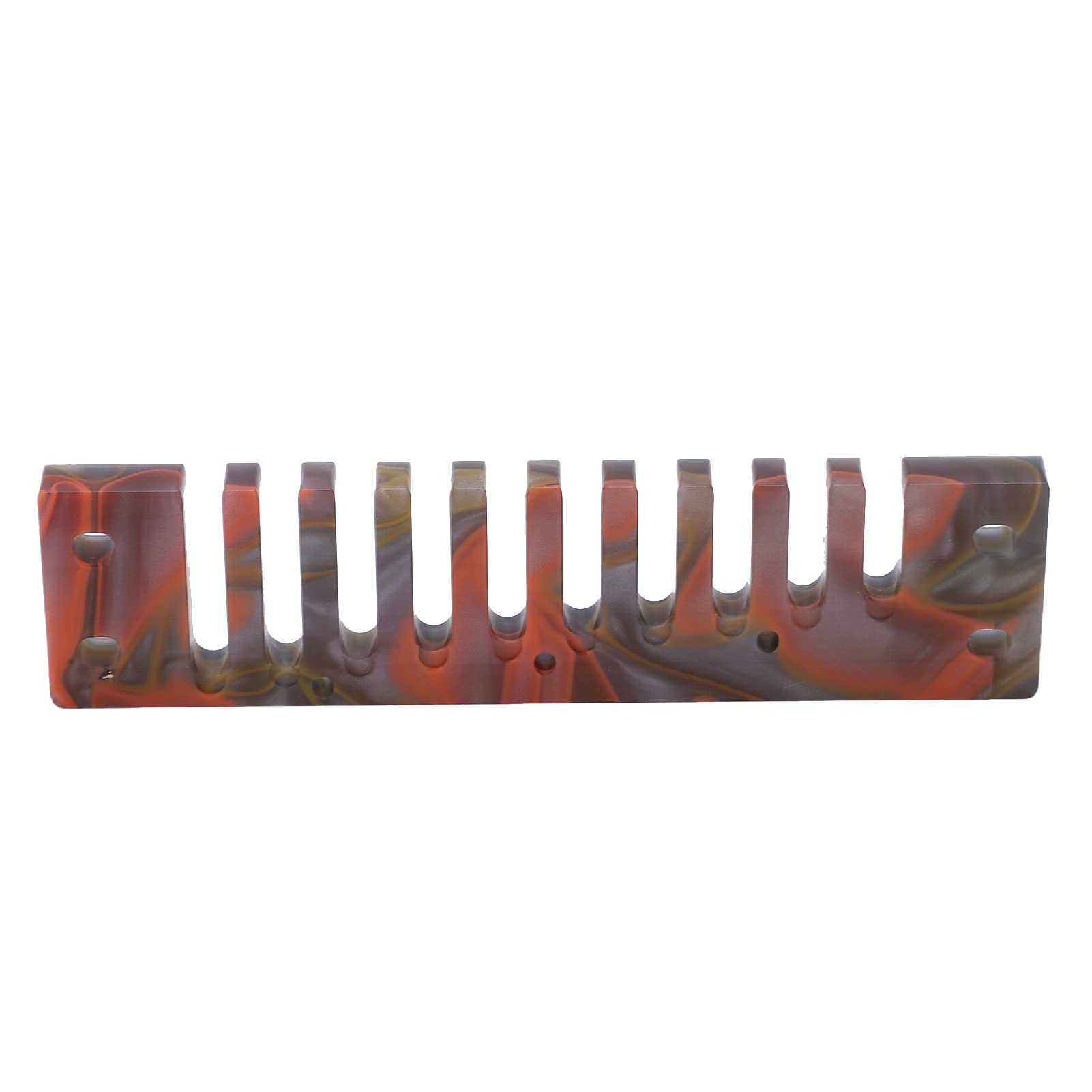 Harmonica Peigne Partie Marine Crossover Crossover Deluxe Acrylic Wind Instrument Accessoires pour les Mélomanes (Ambre)