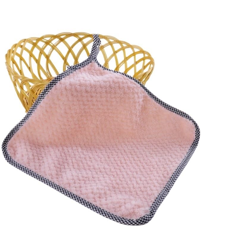 Paño de limpieza Paño de cocina Microfibra absorbente Secado rápido Durable Reutilizable for platos Encimeras Cuidado fácil Lavable a máquina Antiarañazos Seguro Suave con las superficies(Orange 3pcs)