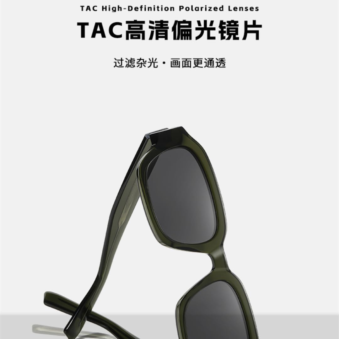 Eleganti occhiali da sole in acetato con protezione UV, sensazione premium, protezione solare polarizzata.