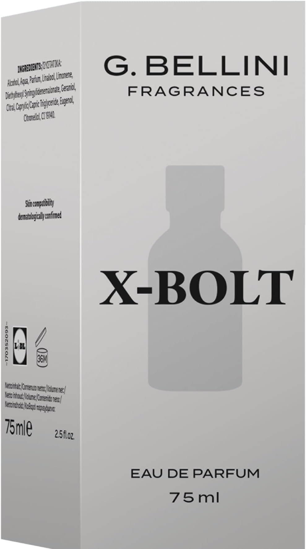 Fragrances, X-Bolt, Eau de Parfum Spray for Men, 75 ml