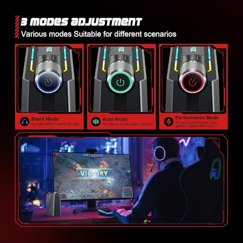 Image of ACEMAGIC Mini Gaming PC Computer: Intel Core i7-11700B Processor (8C /16T,up to 4.8GHz) 32GB DDR4 1TB NVMe SSD Micro Computers - Small Desktop PC [WiFi6 /BT5.2] Support 4K Triple Display /RGB Lights