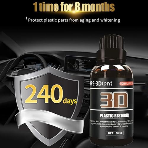 Image of Car Dashboard Polish, Restores Original Finish, UV Blockers Prevent Fading, Revitalizing Coating Agent