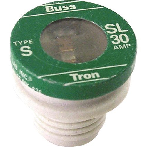BUSSMANN SL-30-30 Amp Time Delay Loaded Link Rejection Base Plug Fuse 125V Ul Listed (Pack of 1)