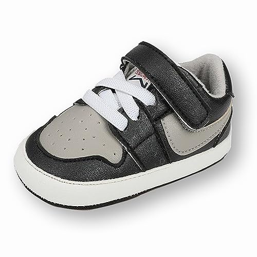 Image of Clowora Unsex Baby Shoes Boys Girls Infant Sneakers Non-Slip Soft Rubber Sole Toddler Crib First Walker Lightweight Shoes