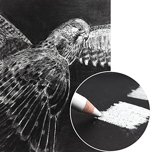 4.9X4.9 Inches Black Paper Sketchbook,30Sheets (180Gsm /110Lb) Premium Black Heavyweight Paper Sketchbook,Art Black Sketch Book For Pencil, Pastel, Gel Pen, Charcoal, Metallic Marker #TOP2