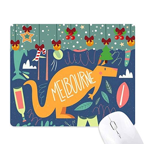 Tapis de souris Melbourne kangourou et surf en caoutchouc naturel pour le bureau