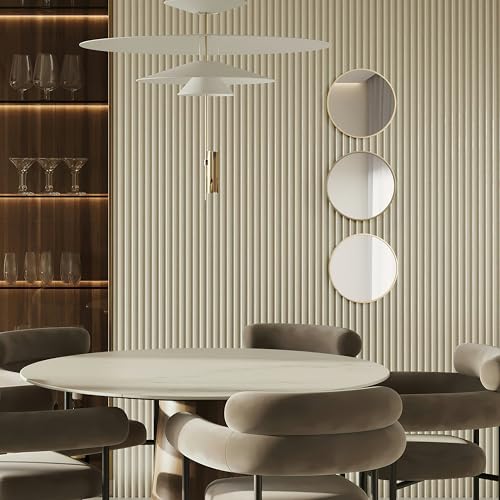 Image of RIZIK STORE Iron Metal Decorative Round Wall Mirror with Hook - HD Clear Glass, Wall Mounted for Bedroom, Living Room, Wash Basin, Vanity, Makeup & Bathroom