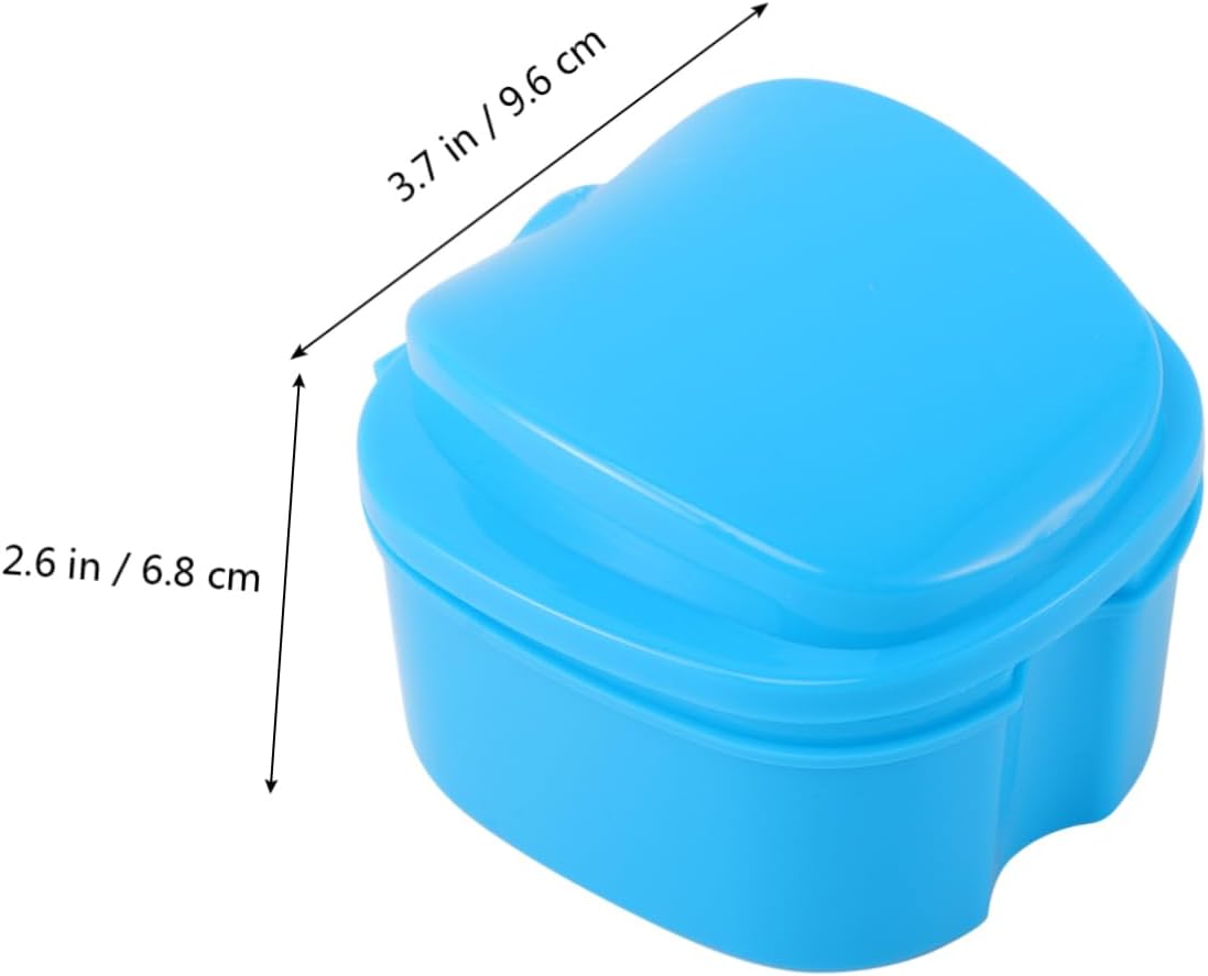 Box Case Cleaning Travel Container Clean Containers Container with Lid Fake Teeth with Cover Cleaning Tablet