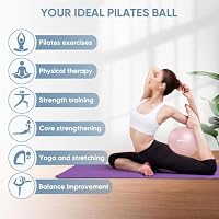 APEXUP 9 Inch Pilates Ball Small Exercise Ball for Yoga, Fitness, Balance, Core Workout, Physical Therapy (XXS (9") 23cm, Soft Pink) — image 5