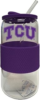 The Memory Company | Licensed NCAA 18oz Glass with Silicone Lid and Wrap