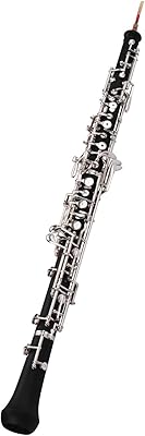 summina Oboe C Key Chiavi Nichelate stile Semiautomatico Strumento a Fiato con Quanti Oboe Reed Custodia in Pelle Borsa per il Trasporto Cacciavite in Panno per la Pulizia