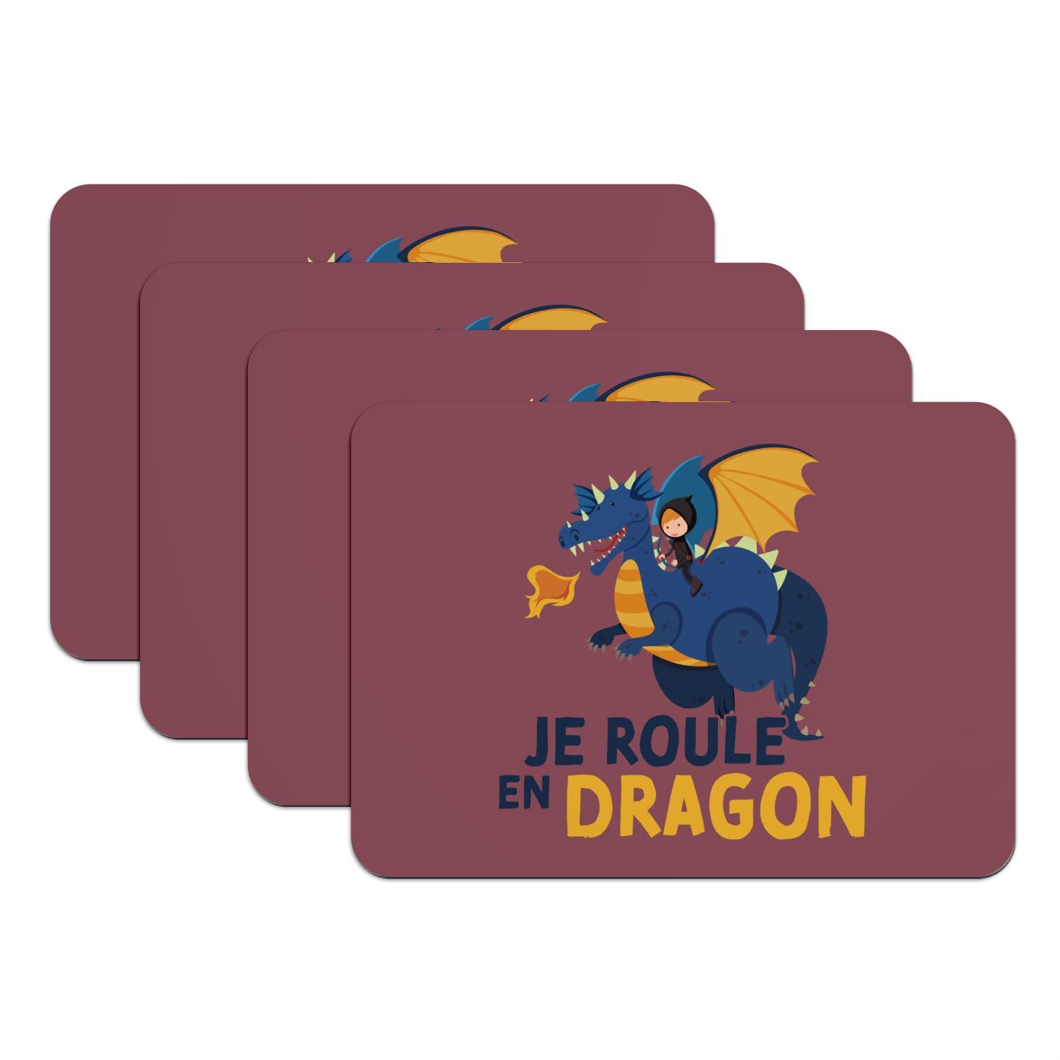 Sets de table dragon enfant rouge pour nourrir l'imagination des petits