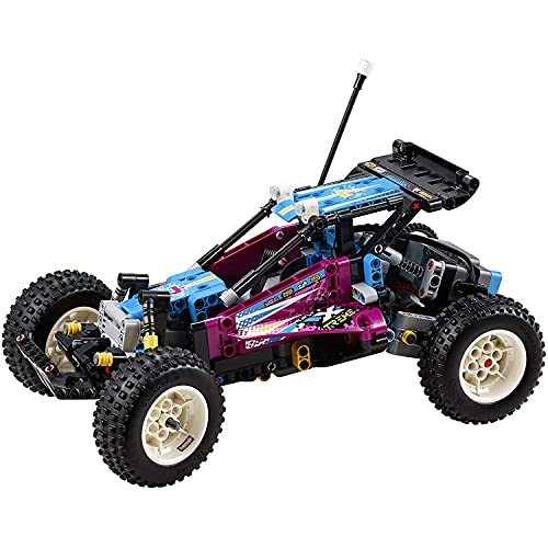 LEGO 42124 Technic Buggy Fuoristrada, Macchinina RC Retrò Telecomandata, Controllo