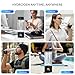 PUREPEBRIX Upgraded Hydrogen Water Bottle Generator Glass, Touch Screen, Leak-Proof Lid, SPE/PEM Tech, Portable Rechargeable Hydrogen Water Bottle for Home Office Travel Fitness Drinking, 14 oz
