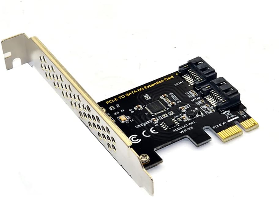JMT Desktop Expansion Card pci-e to SATA 3.0 Adapter Card 6G for IPFS Hard Disk Expansion