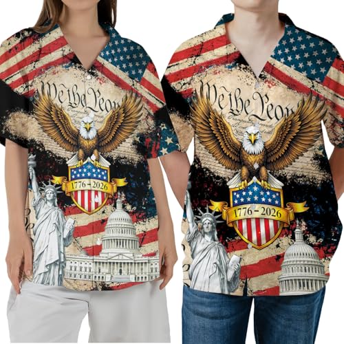 Image of Men's Hawaiian Wrinkle Free Short Sleeve Button Down Funny Tropical Floral Beach Vacation Shirt
