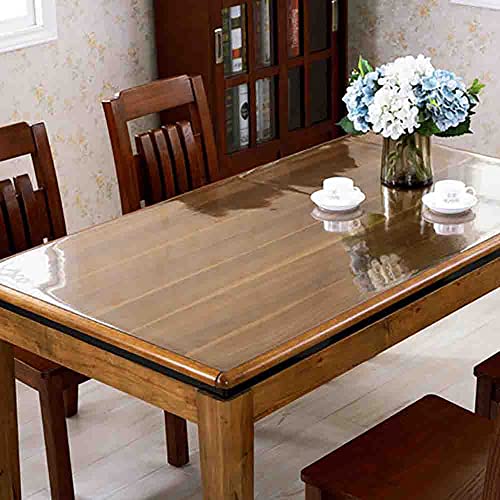 Nappe en PVC transparent imperméable pour éliminer les taches de table - 3